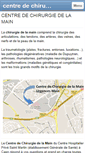 Mobile Screenshot of chirurgiedelamainsaintmartincaen.fr